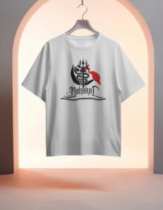 mahakal printed white tshirt
