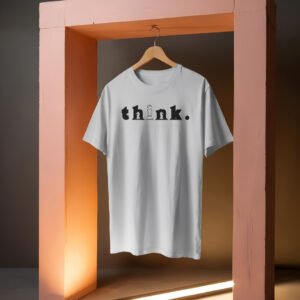 Think Design Printed White Tshirt