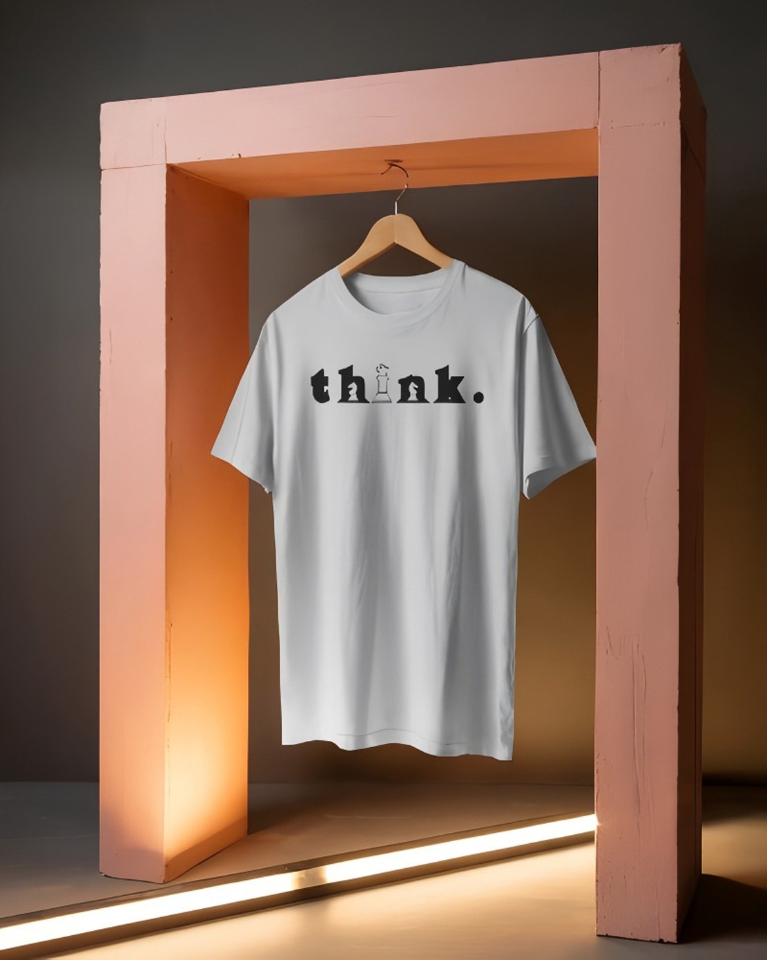 Think Design Printed White Tshirt